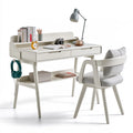 Ensemble bureau et chaise aux lignes épurées, coloris gris